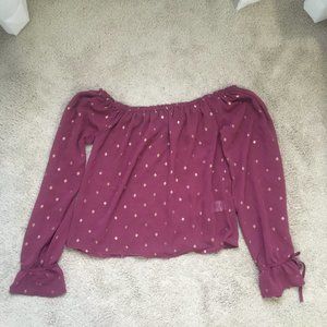 Womens off-the-shoulder blouse